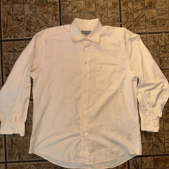 Hickey Freeman dress shirt 16 1/2 x 34 GUC (see‎ pics) name written on inside - Picture 1 of 6